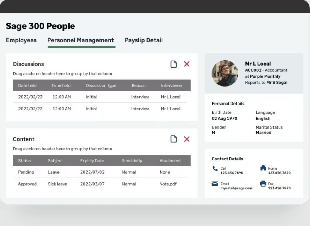 Sage 300 People screenshot 3