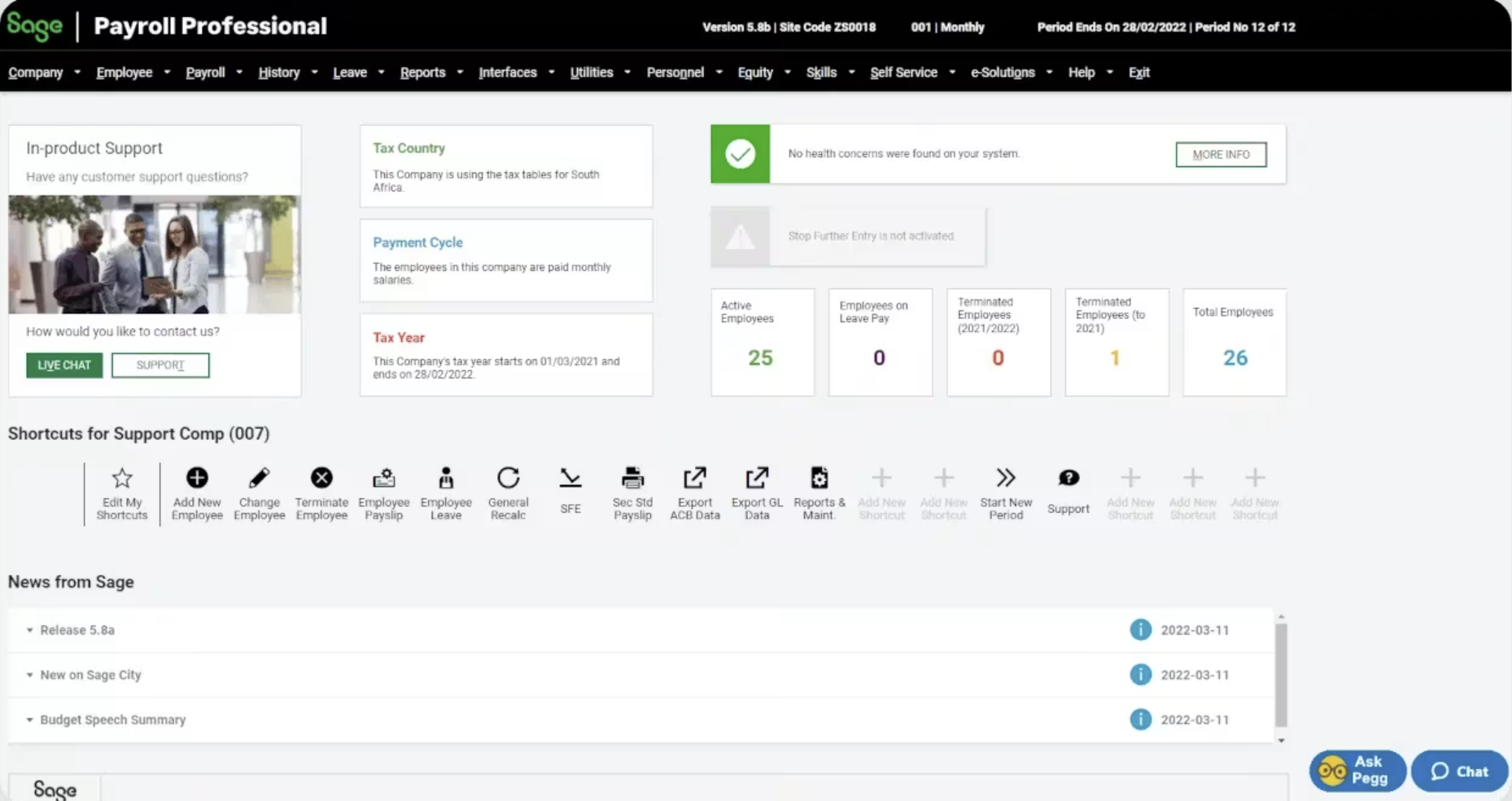 Sage Business Cloud Payroll screenshot 1